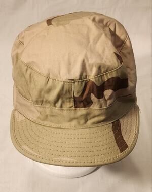 US Military Desert Camouflage Combat Cap Type II Class 2 Size 7 3/4
